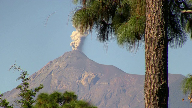 火山喷发视频素材