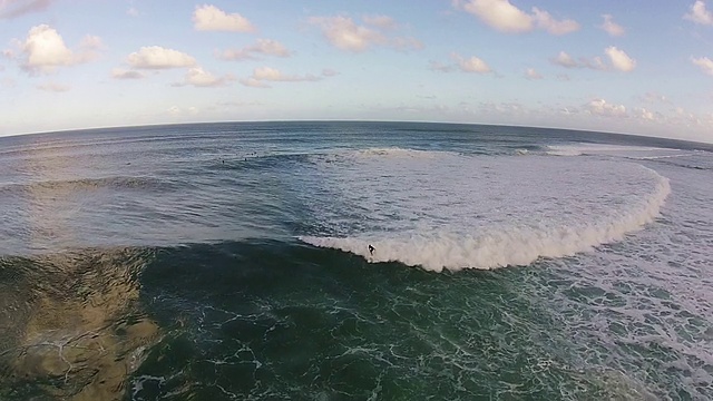 夏威夷冲浪天线。视频素材