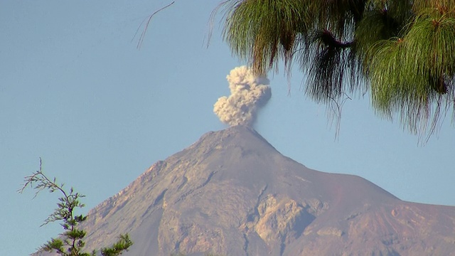 火山喷发视频素材