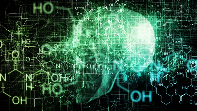头骨化学视频素材