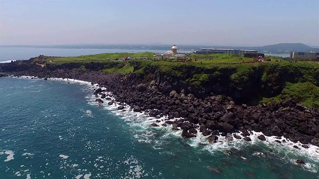 Seopjikoji的景观(以济州岛的场景和戏剧闻名)视频素材