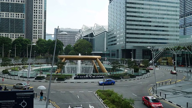 HD Timelapse -新加坡城市的交通视频素材