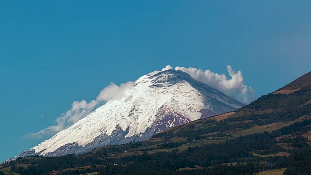 厄瓜多尔科托帕希火山于2015年8月18日喷发视频素材