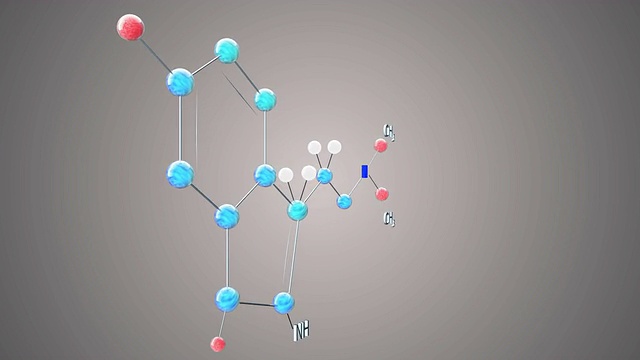 可待因分子视频素材