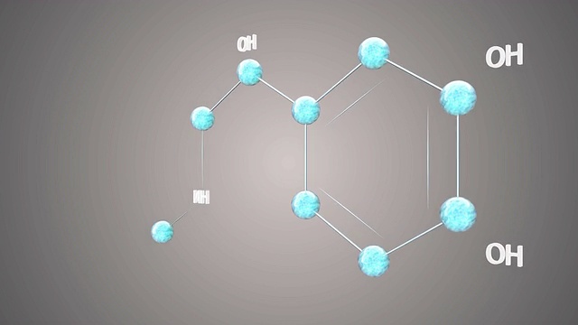 肾上腺素分子视频素材