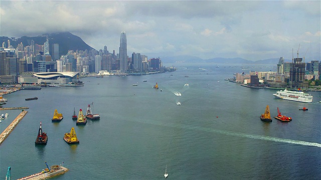 香港维多利亚港视频素材