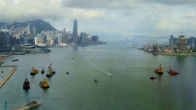 香港维多利亚港视频素材