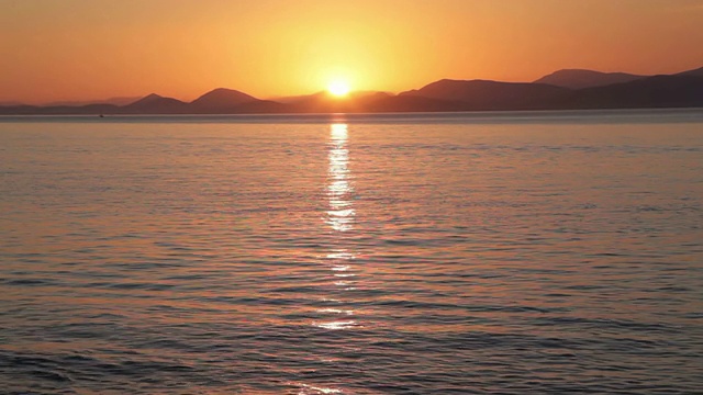 海上日落视频素材