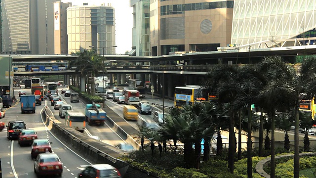 香港城市交通视频素材