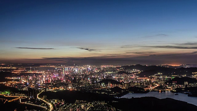 T/L HA日日夜夜的深圳天际线/中国深圳视频素材