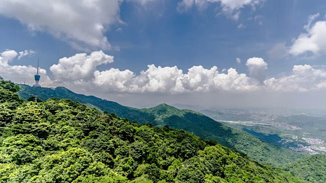 T/L高角度的山/深圳，中国视频素材