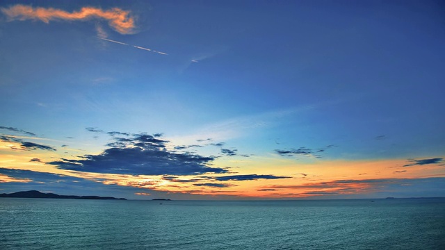 海上日落视频素材