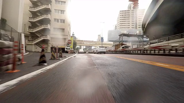 雨天开车- 4k -视频素材