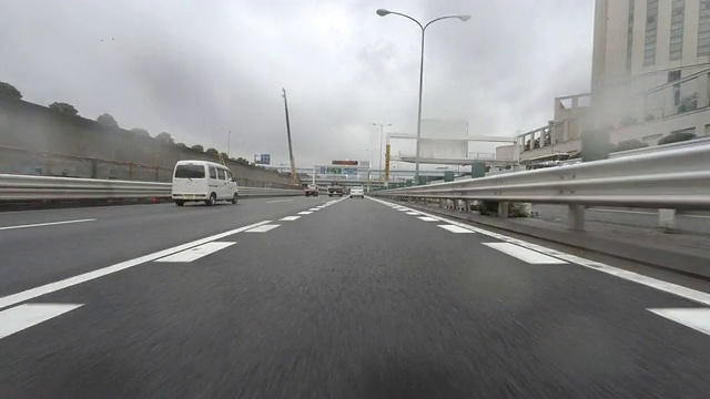 雨天开车- 4k -视频素材