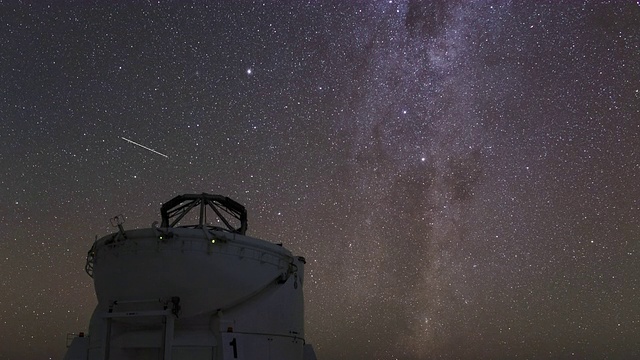 阿塔卡姆沙漠夜空视频素材