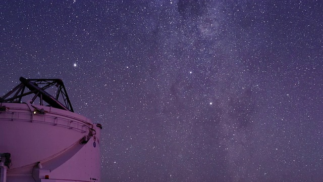 阿塔卡姆沙漠夜空视频素材