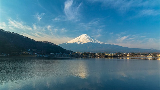 日本富士山。视频素材