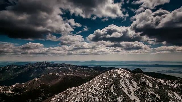 克罗地亚比奥科沃自然公园，迪纳尔山脉视频素材