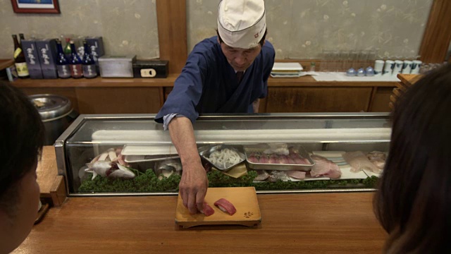 寿司餐厅-长崎，日本视频素材