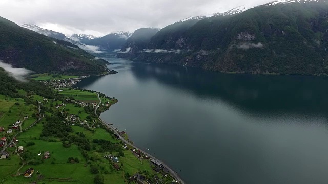 山坡和峡湾视频素材