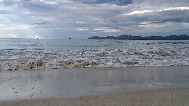 马略卡岛的雨天视频素材