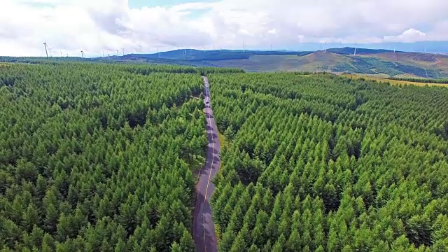 空中草原公路视频素材