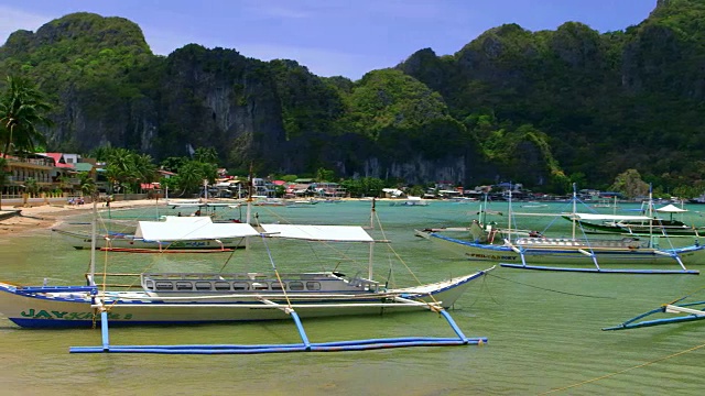 菲律宾爱妮岛海滩视频素材