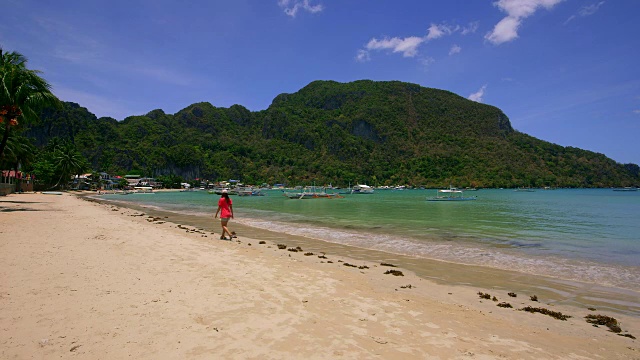 菲律宾爱妮岛海滩视频素材