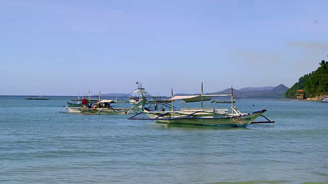 菲律宾爱妮岛海滩视频素材