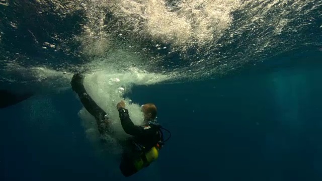 Scuba潜水者视频素材