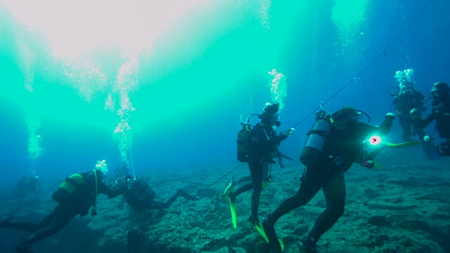 Scuba潜水者视频素材