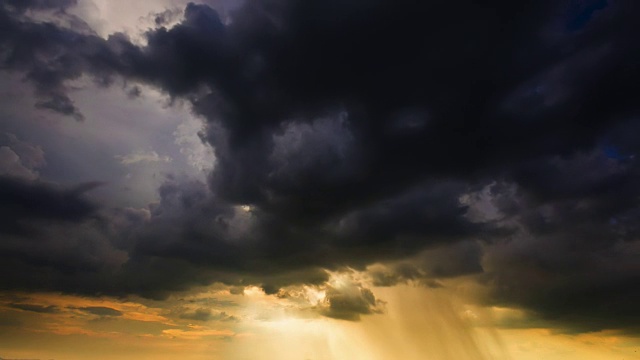 风暴锋带雨视频素材