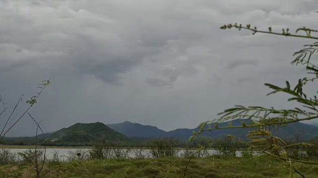 高山湖泊，泰国风景全景视频素材