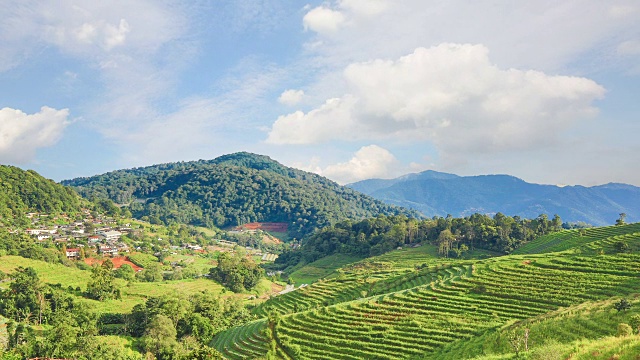 Doi ang khang自然景点美丽的冬季。视频下载