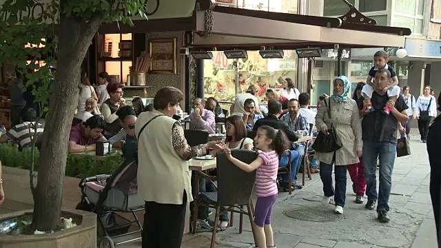 土耳其安卡拉的咖啡馆生活视频素材