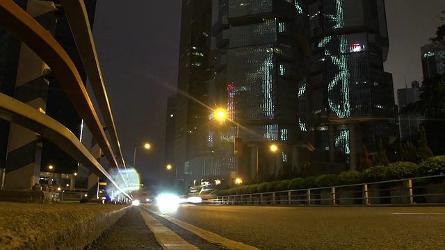 香港灯光步道视频素材