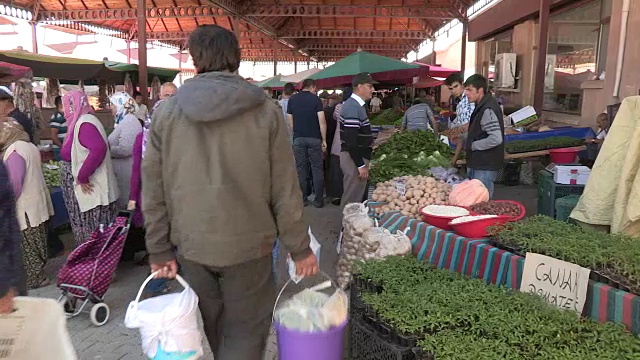 土耳其集市，厄加普，土耳其视频素材