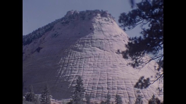 1965悬崖，红岩和自然景观视频素材