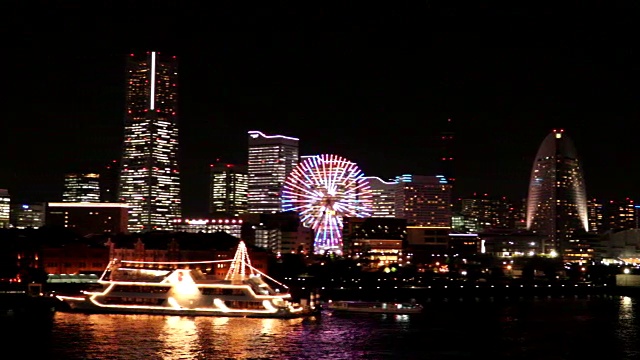 横滨夜景视频素材