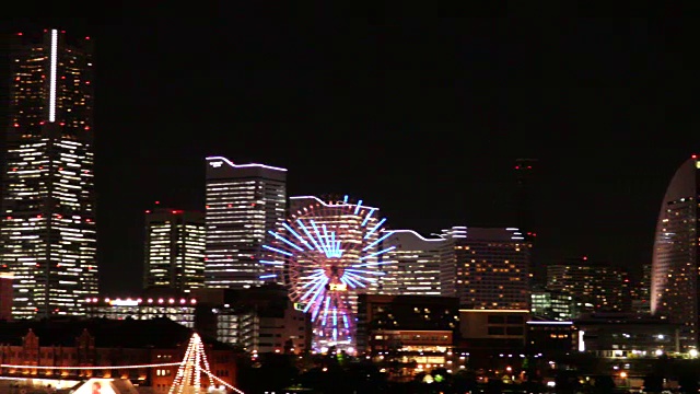 横滨夜景视频素材