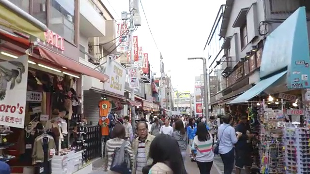 原宿竹下街视频素材