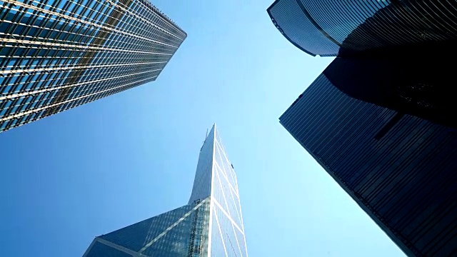 香港Timelapse摩天大楼视频素材