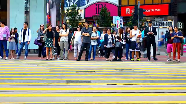 香港城市的延时交通视频素材