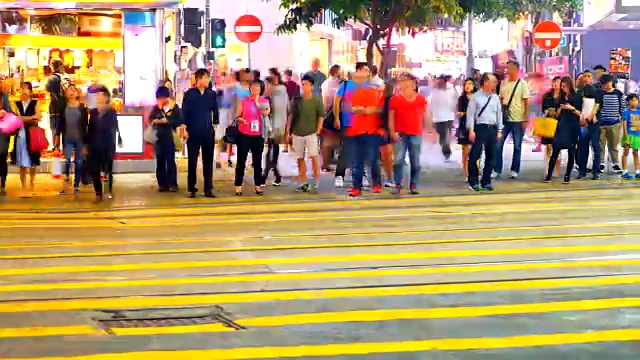 香港城市的延时交通视频素材