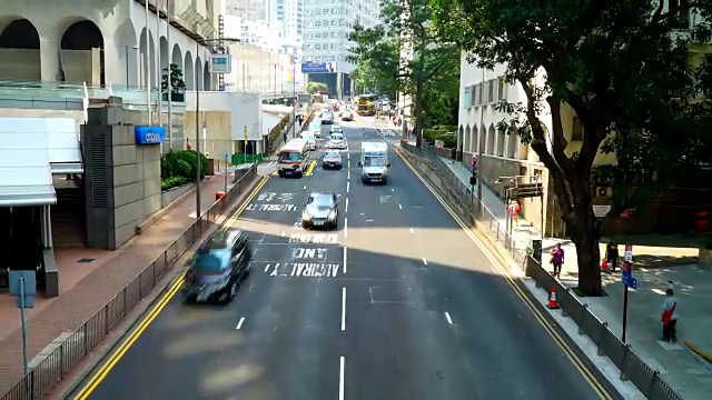 香港城市的延时交通视频素材