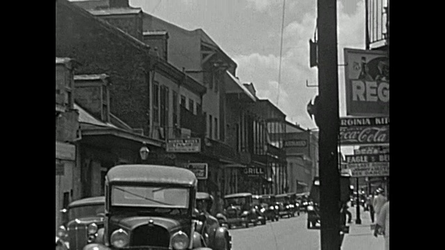 1934年，家庭电影——新奥尔良视频素材