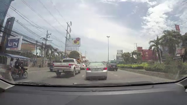 泰国芭堤雅的主要道路交通视频素材