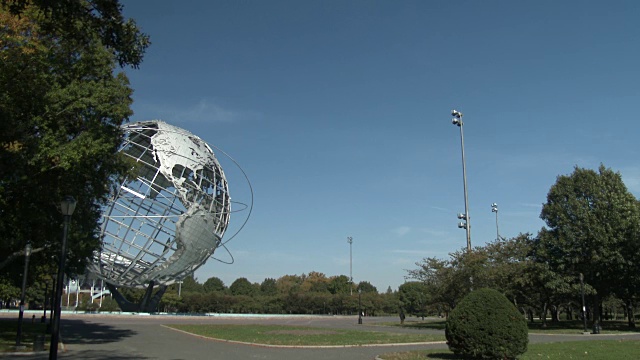 法拉盛草地公园Unisphere -纽约皇后区视频素材