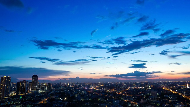 从中央商务区到夜景拍摄视频素材