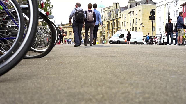 英国牛津市中心宽街视频下载